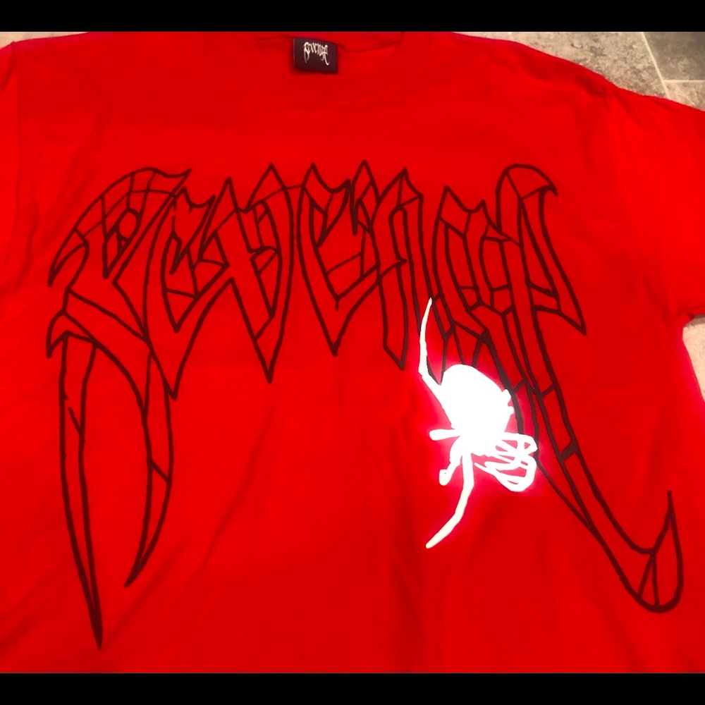 🔥Revenge Clothing 🔥Spider Arch SS T-Shirt-Puff Print🔥Measurements in Photos🔥 - Picture 2 of 15